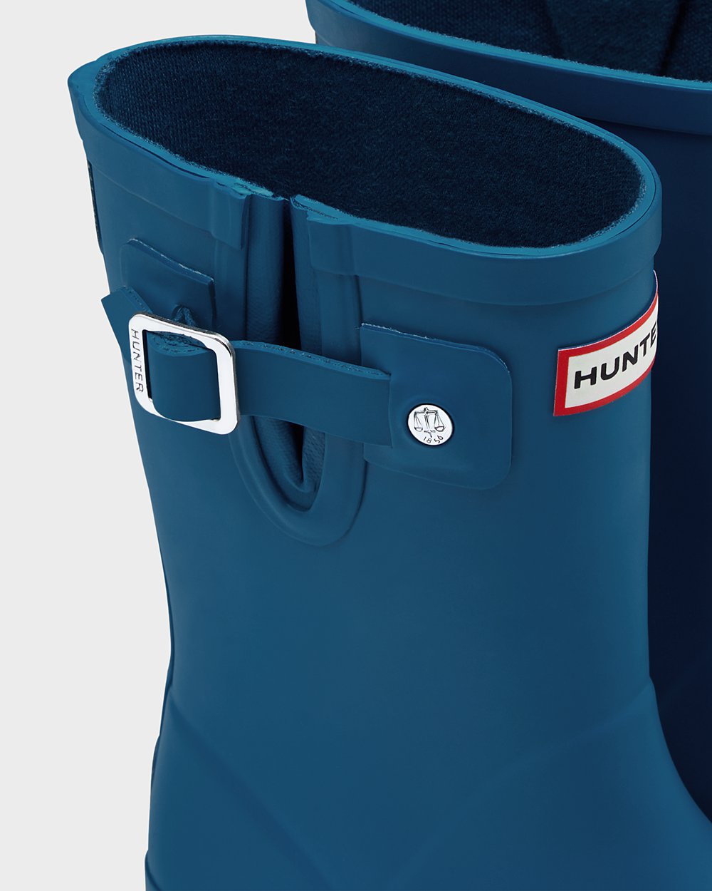 Kids Hunter Original First Flat Sole - Rain Boots Blue - 8160-XORYD